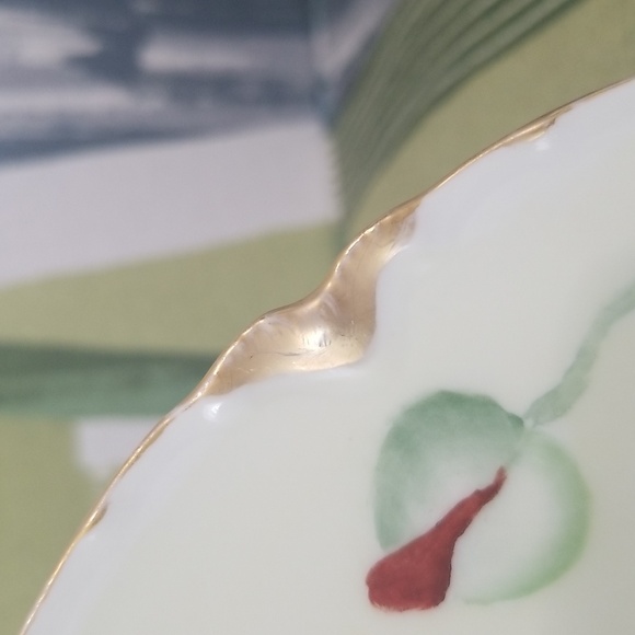 Vtg Haviland France Cottage Core Scallop Edge Red Poppies Decorative Plate - Picture 13 of 15